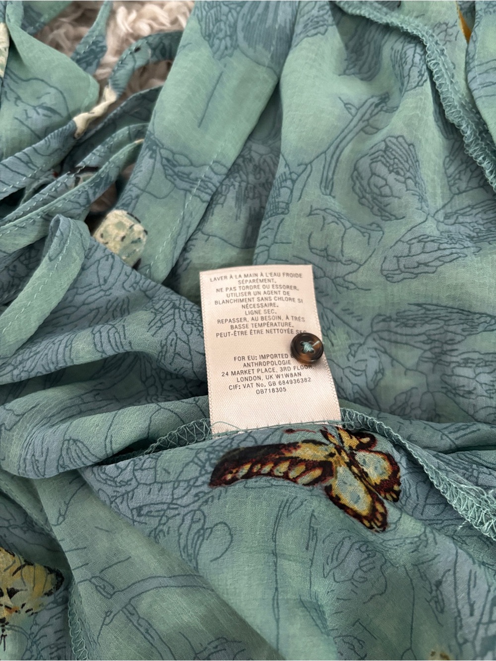 Butterfly Wrap Dress / Tunic from the brand Feather & Bone by Anthropologie Sz M - Picture 5 of 5